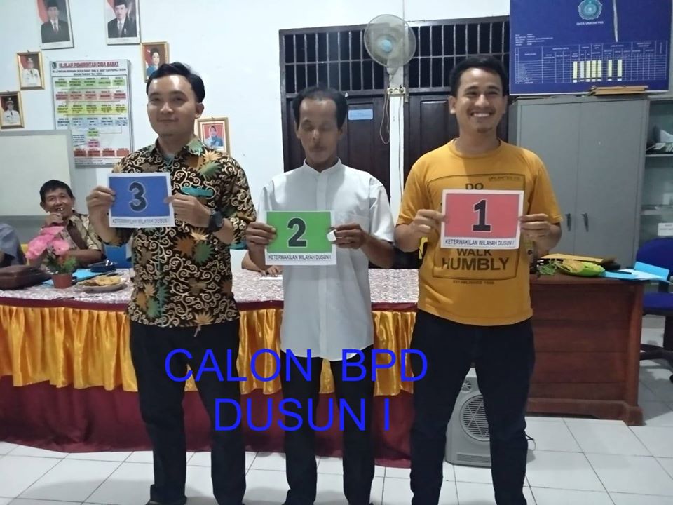 Pengundian Nomor Urut Calon Badan Permusyawaratan Desa Babat Periode 2019 - 2025